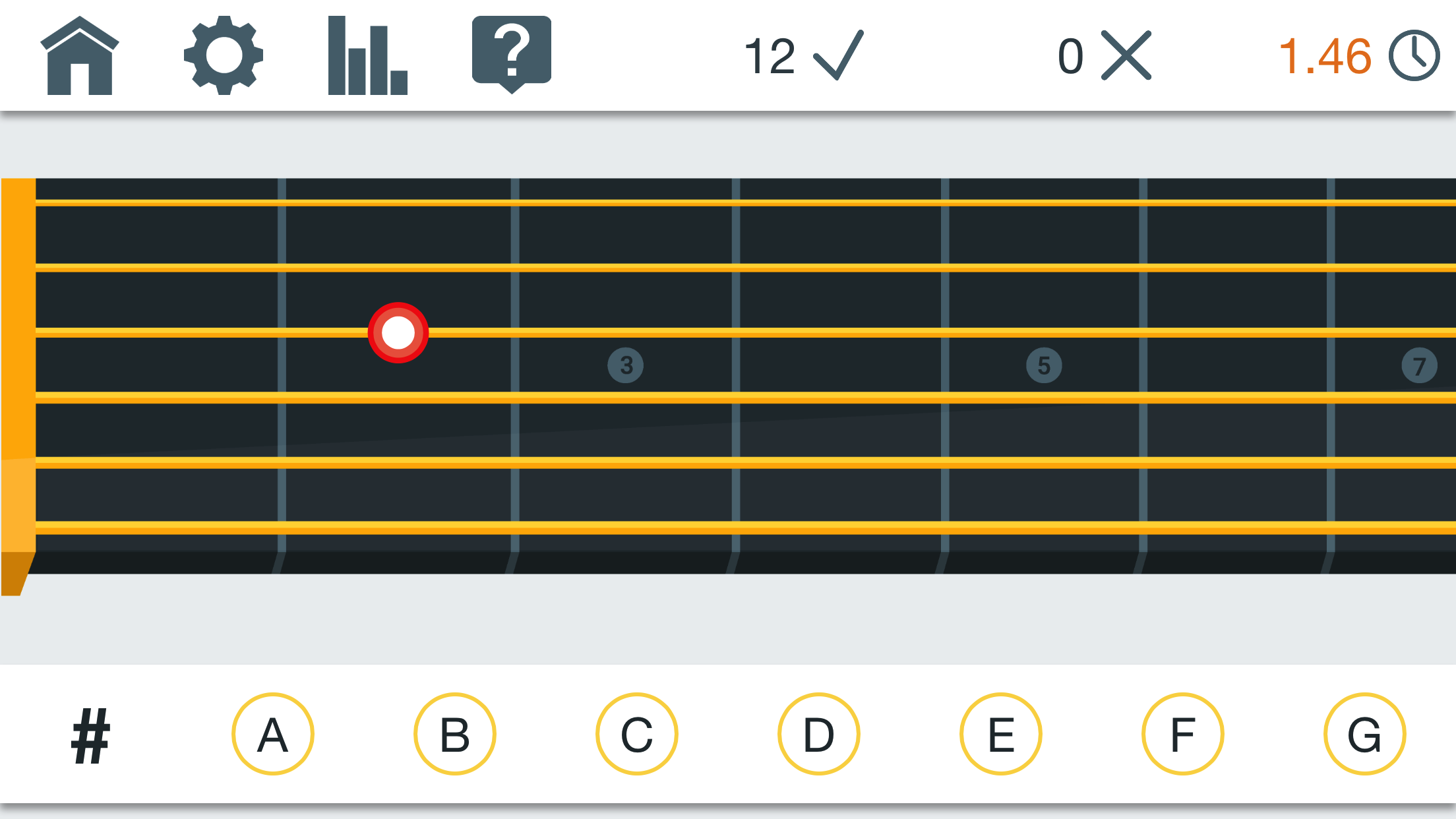 Fretonomy note guessing game mode