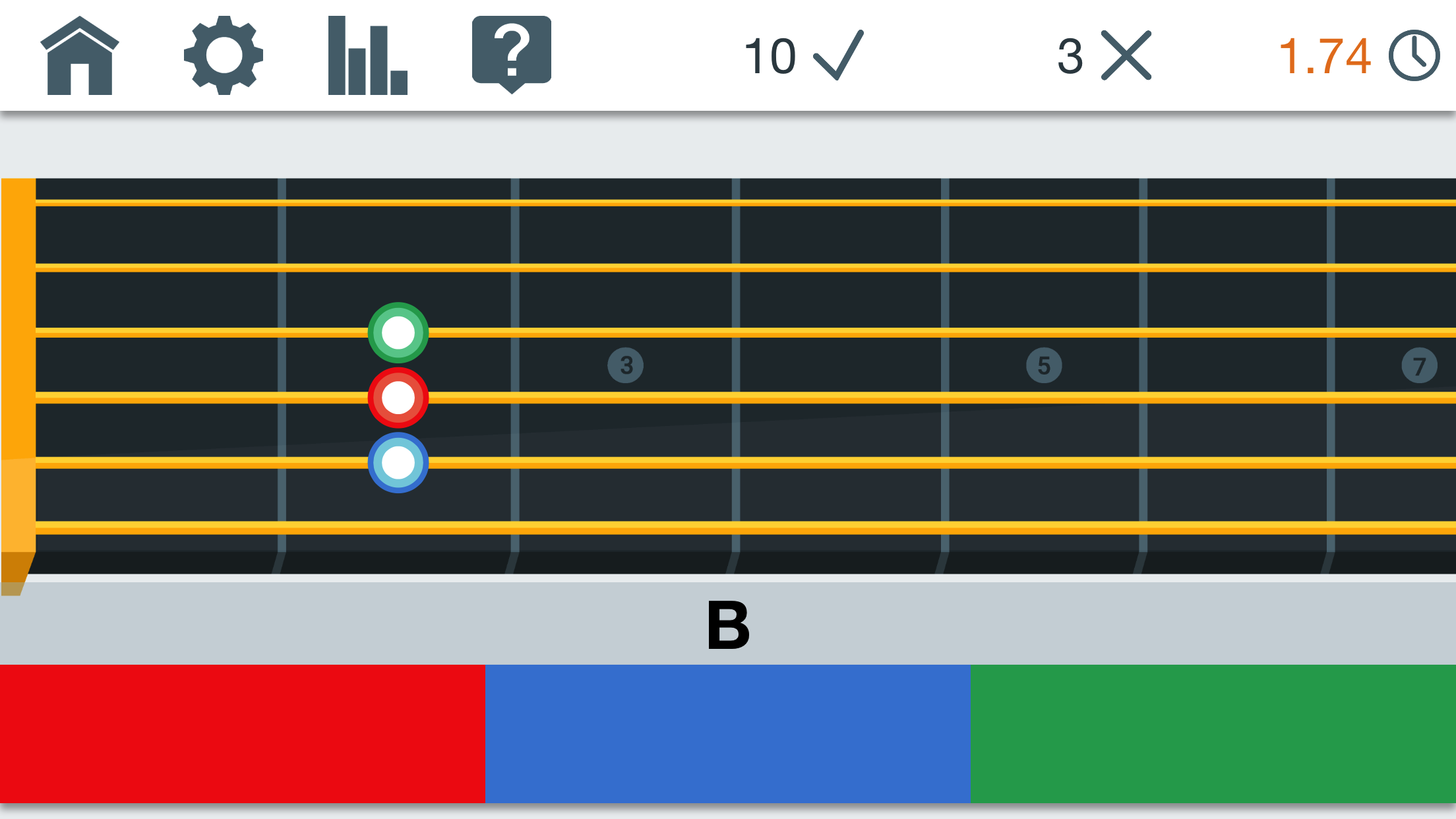 Fretonomy color matching game mode