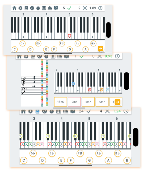 Pianolytics main practice interface